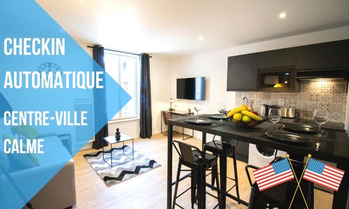 La Ferte-sous-Jouarre Apartment | Self Checkin Automatique - Downtown - AMERICA