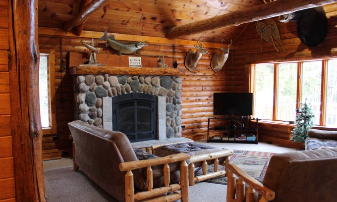 Germfask Cabin | Seney Cabin with hot tub