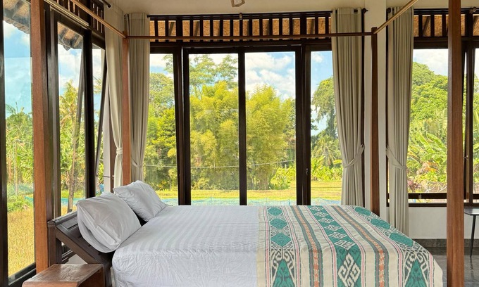 Sayan Other | Serene 3-bedroom Balinese Ricefield Paradise -Eat Pray Love in Ubud WiFi, AC.