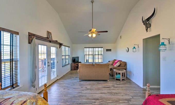 Iowa Colony House | Serene 35-Acre Horse Ranch with Deck & Pond!
