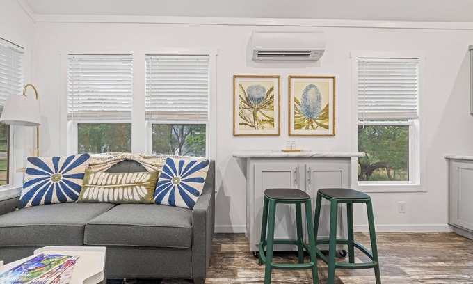 Fredericksburg Cabin | Serene Classic Cabin at the SKYE Texas Hill Country Resort!