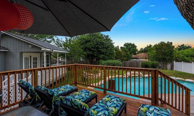 Cedar Park House | Serene Family Retreat King Beds, Pool, Hot Tub, and Games