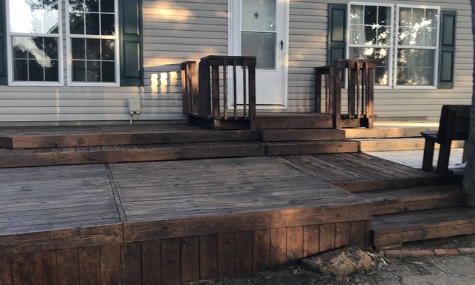 Sycamore House | Serene Getaway nestled in country, 4 bedroom 2 bath. Covered patio cooking area.