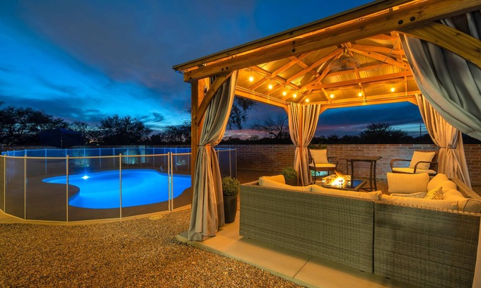 Bel Air Ranch Estates House | Serene Getaway with Mountain Views and Private Salt Pool