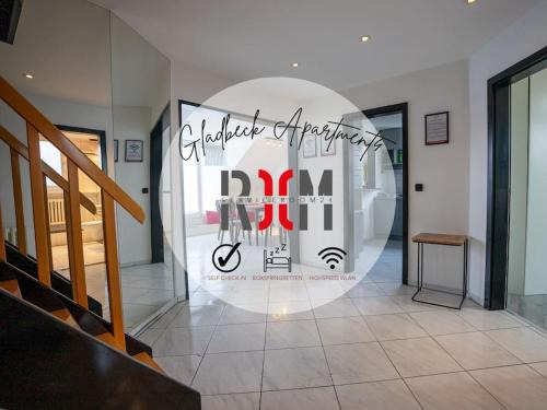Alt-Rentfort Apartment | Serviceroom24 - Apartment 4 in Gladbeck WLAN - Smart-TV - 24-7 Check-in und Küche