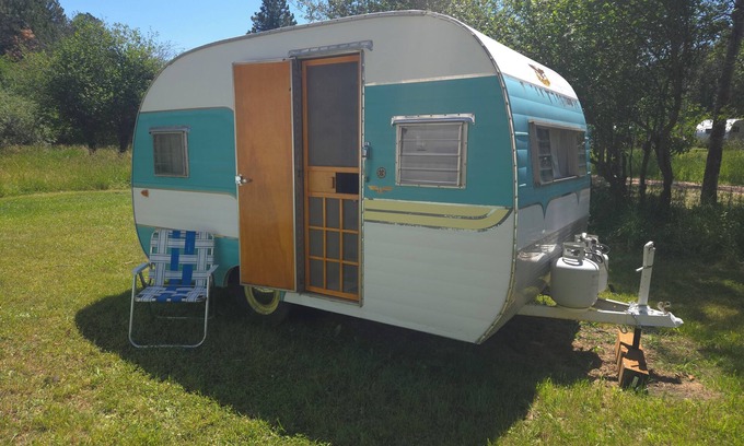 Saddlestring House | Shasta Deville, Rustic Shasta Deville RV