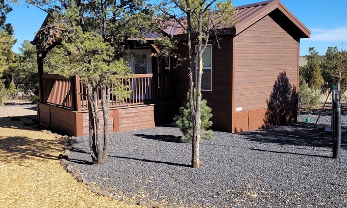Heber Cabin | Single Story Cabin 2 Bed 1.5 bath Cabin w/Private Hot Tub !