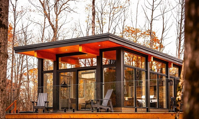 Greater Madawaska Cabin | Sköv Cabin Luxury Escape | Cedar Sauna & Hot tub