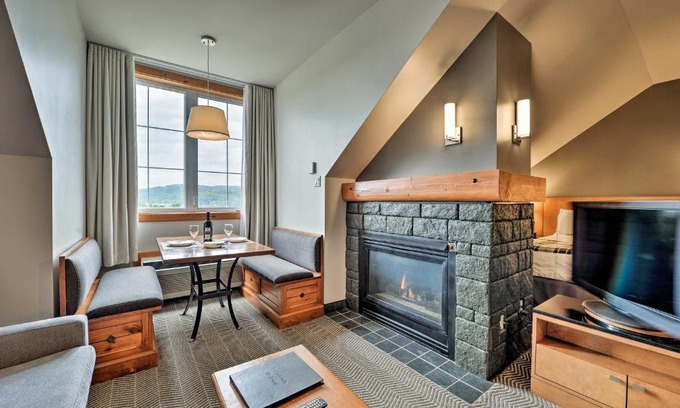 Mont-Tremblant Pedestrian Village Apartment | Ski-In/Out Studio on Mont Tremblant w/ Amenities!