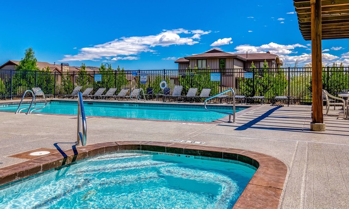 Bear Hollow Village Condo | Ski view condo with fast WiFi, private grill, easy ski access, pool, & hot tub