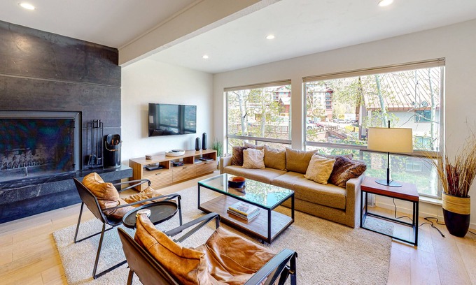 Purgatory Condo | Ski view condo with wood fireplace & front deck