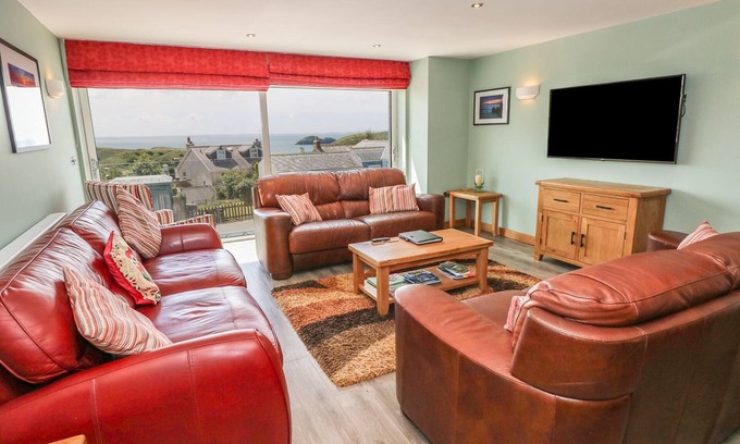 Solva House | Sleeps 10 Luxury 3-storey house, a private hot tub, fantastic sea views in Solva