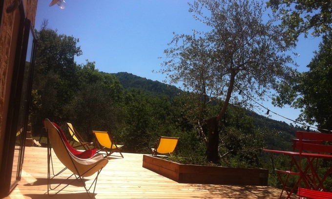 Coaraze House | Small farmhouse in olive grove with swimming pool