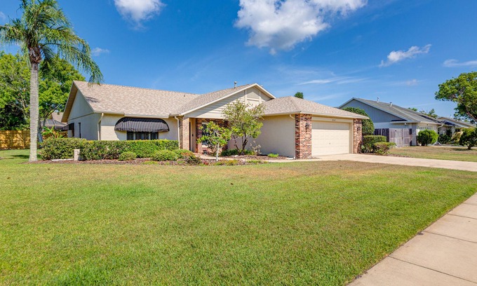 Tropic House | Snowbird-friendly home 6 miles to beach with private pool, W/D, WiFi, central AC