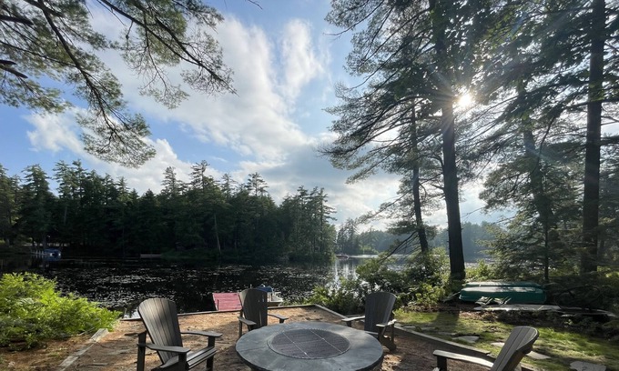 Center Conway House | Snowbound Lake House on Conway Lake with Hot Tub Paddleboards Dock and Kayaks