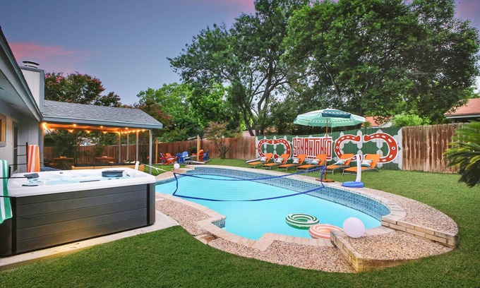 North San Antonio - SAT House | Soak, Sizzle & Score: Pool, Games & More!