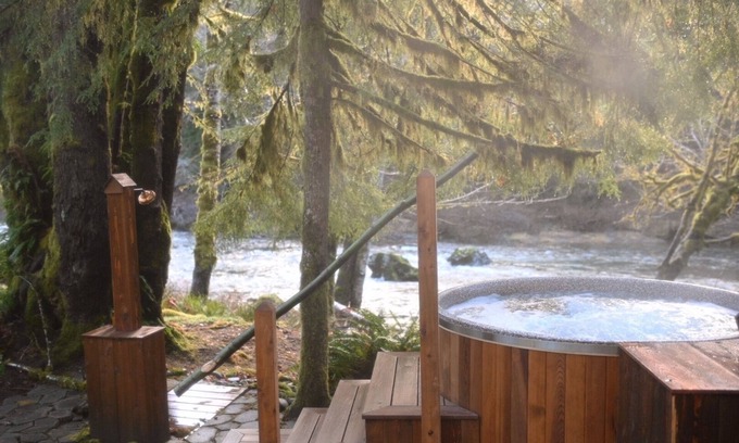 Beaver Cabin | Sol Duc Riverside Retreat: Entire Riverfront Home