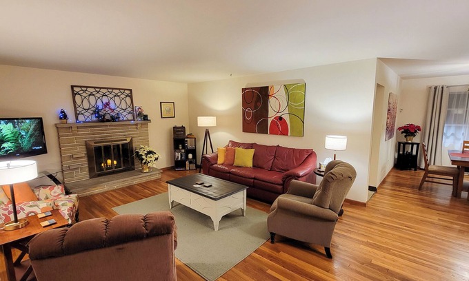 Columbus House | Solitude in the City! Beautiful home, easy access to all Columbus! 1/2 Acre Lot!
