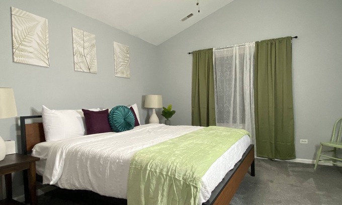 Oswego House | Sophisticated Town home w/ King Beds and Fenced Yard