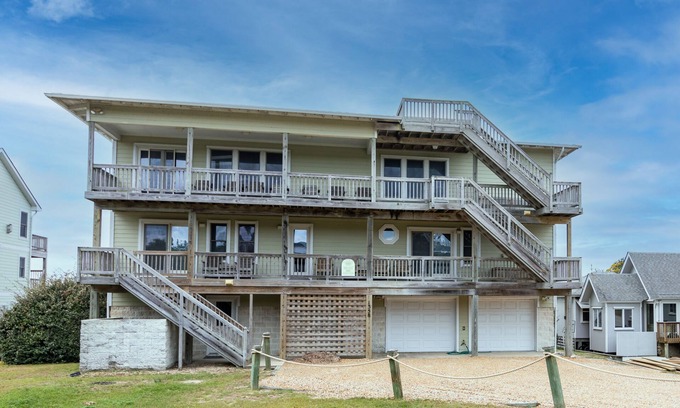 Carolina Dunes House | Soundfront home with lots of fun amenities including rec room and private hot tub