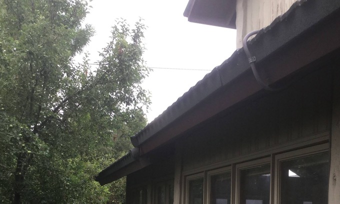 Lander Apartment | South side Log home guest unit on stream