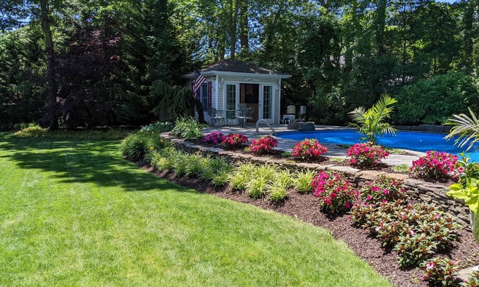 Eastport House | Southampton getaway perfection w heated saltwater pool - minutes to the beach!