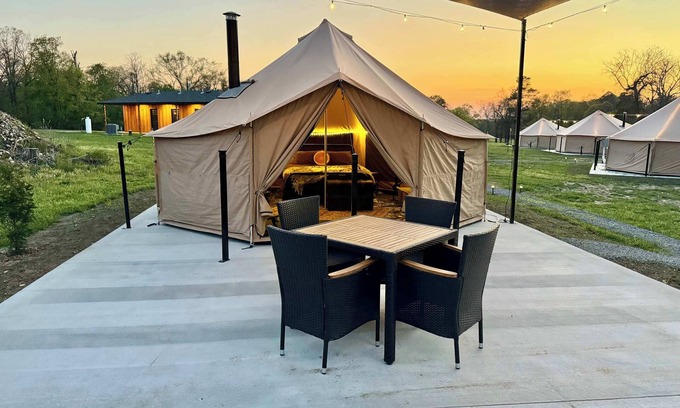 Tahlequah House | Southern Pine- Glamping @ The River Bluff Cabins