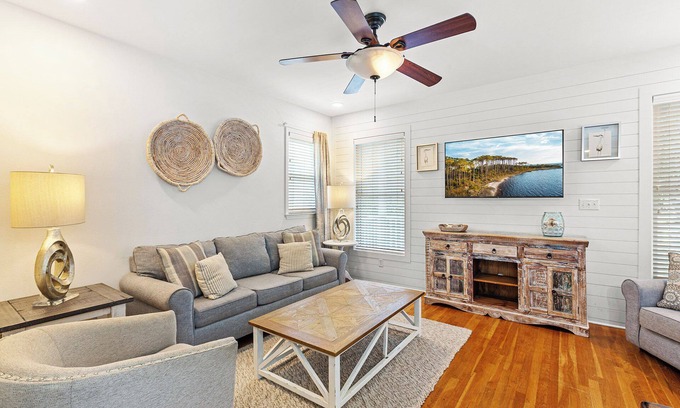 Gulfview Heights House | SPA 30A - 30A Home, Heated Private Pool, Walk to Beach + Restaurants!