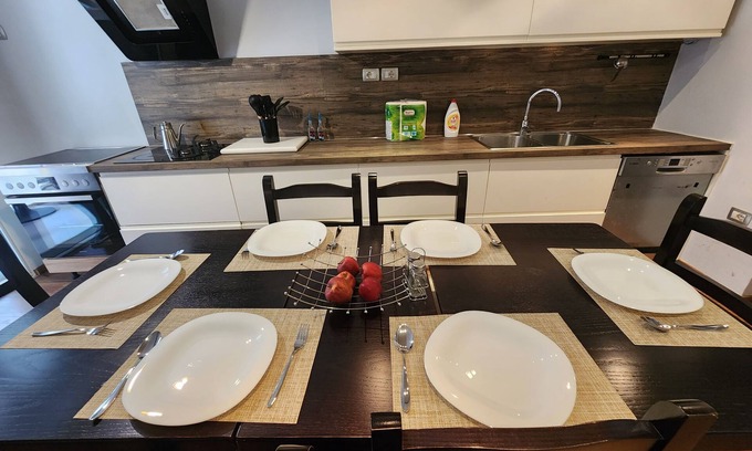 Blloku Condo | Spacious 2-bedroom condo in fantastic Tirana with WiFi, AC