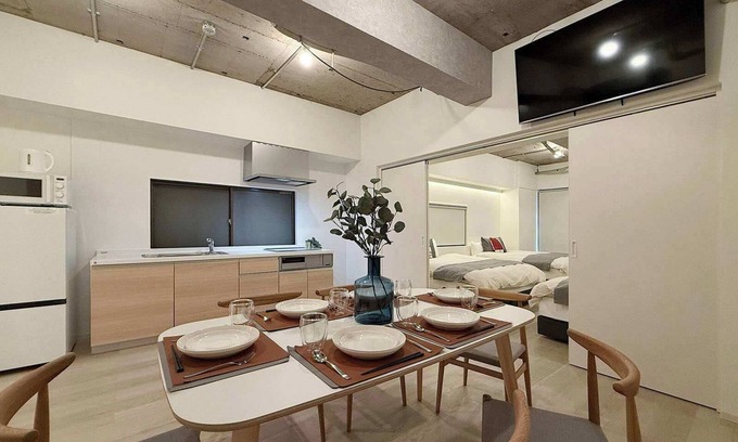 Hiroshima City Centre Apartment | Spacious 2BR Apt in Hatchobori for Up to 10 Guests