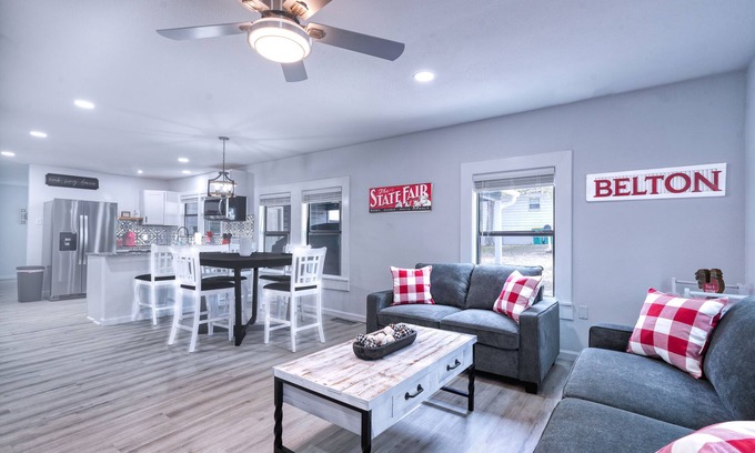 Belton House | Spacious 3/2, Gameroom mins DT Belton & Temple