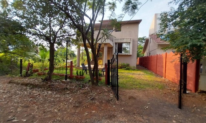 Karjat House | Spacious 3bhk Bungalow with Party Terrace, Porch seating and Clubhouse
