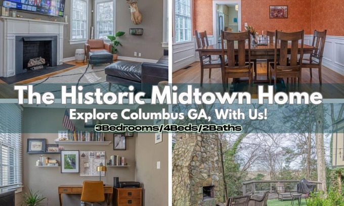 Columbus House | Spacious 3BR Midtown Home | Grad Family Stays