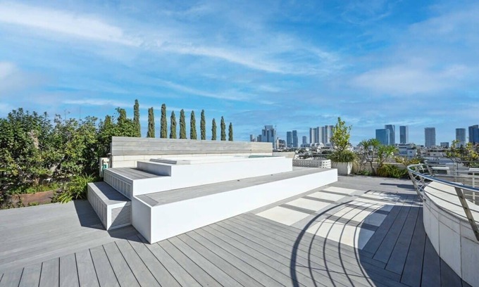 Tel Aviv Apartment | Spacious 3BR Penthouse with Pool by HolyGuest