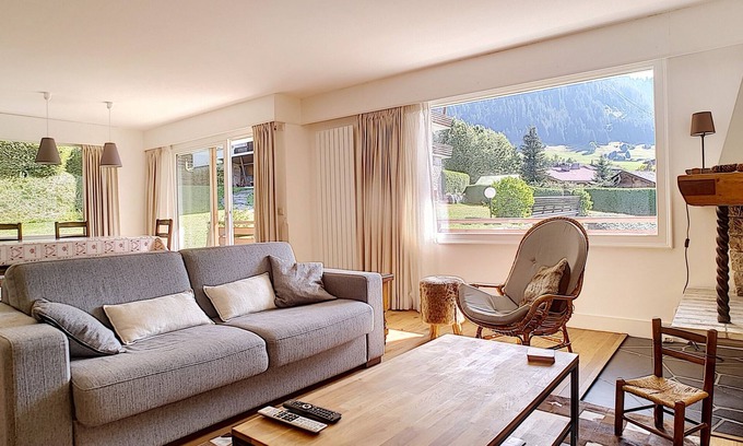 Megeve Apartment | Spacious apartment 3 room, very bright in Rochebrune