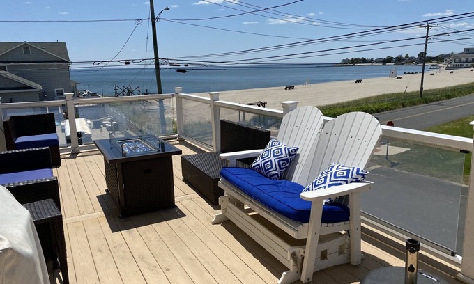 Milford Apartment | Spacious apartment with Spectacular Views of LI Sound across from private beach