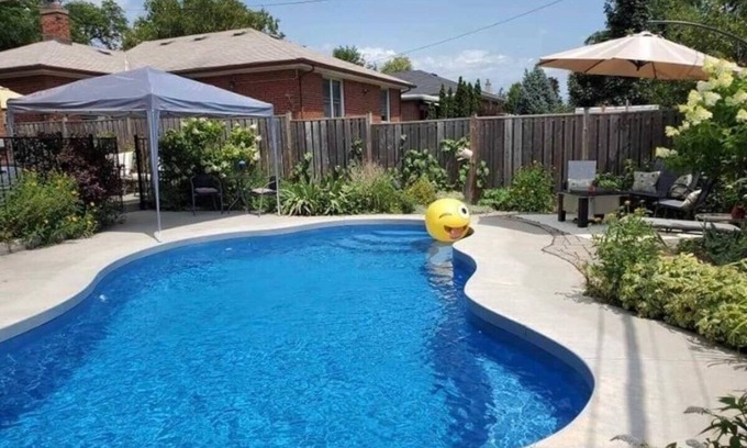 Etobicoke House | Spacious bright 2BD with Pool, 2 free parking-Ideal for longe stays