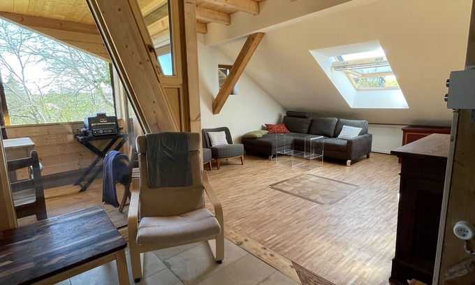 Berg Apartment | Spacious, cozy attic apartment with mountain views on 1.5 floors