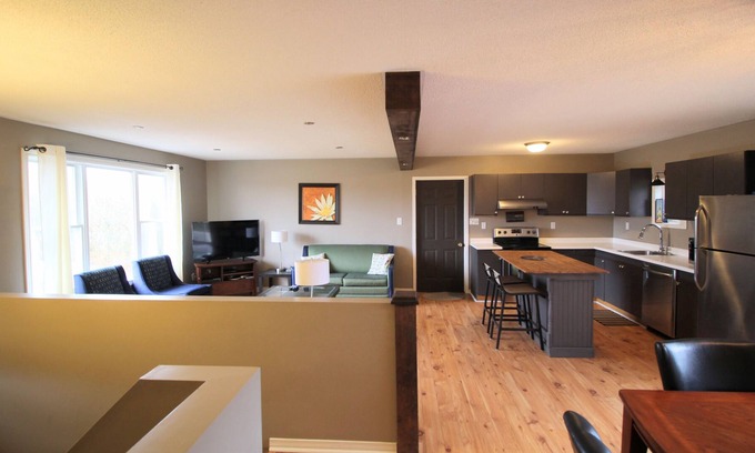 Carrying Place House | Spacious deck with BBQ, lots of seating for entertaining plus Outdoor bonfire