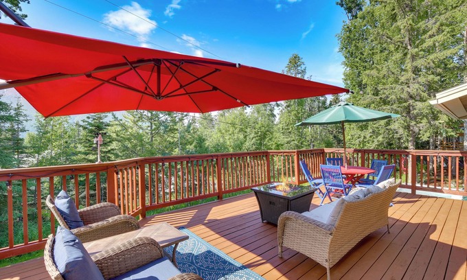 Eagle River House | Spacious Eagle River Escape w/Hot Tub + Views!