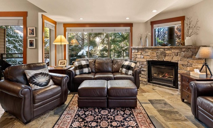 Whistler Cay Heights Condo | Spacious Family Townhome across from the Village. 2 levels, large foyer/ski room, Free parking