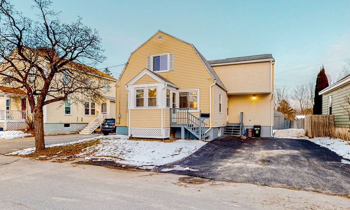 Lewiston House | Spacious home in a central location with a firepit, enclosed yard, and W/D