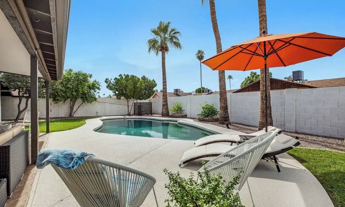 Tempe House | Spacious Palm Oasis - FREE Heated Pool/ASU