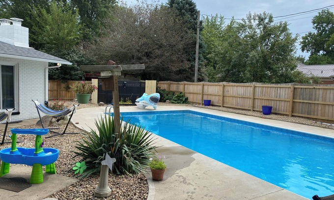 Frankfort House | Spacious Retreat: Sleeps 16 with pool, hot tub, Game Room, and Fitness Room