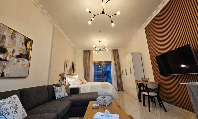 Jumeirah Village Circle Apartment | Spacious studio apartment in JVC Dubai near Circle mall with pool, gym, WiFi, AC