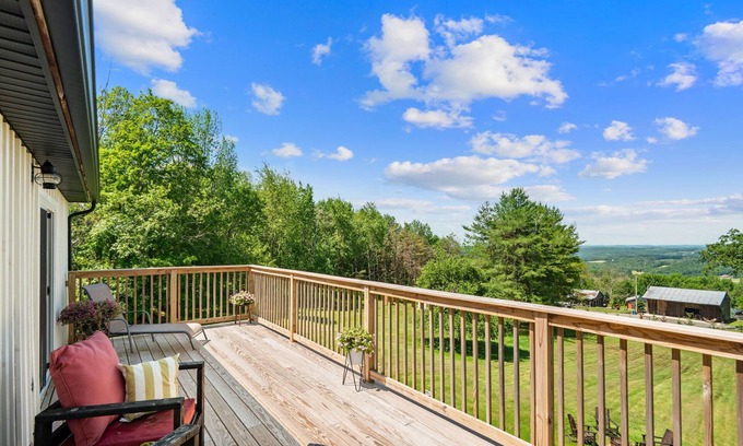 Orson House | Spacious Summer Escape w/Hot Tub, Games, Fire Pit & Scenic Hilltop Views!