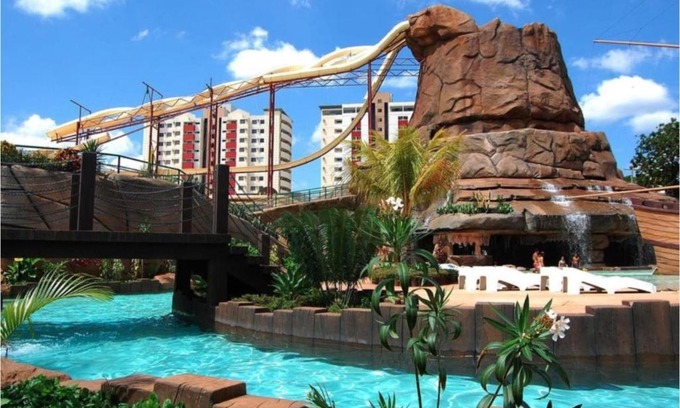 Centro Apartment | Spazzio Diroma - Hospedagem com Acqua Park (Parque do Vulcão)