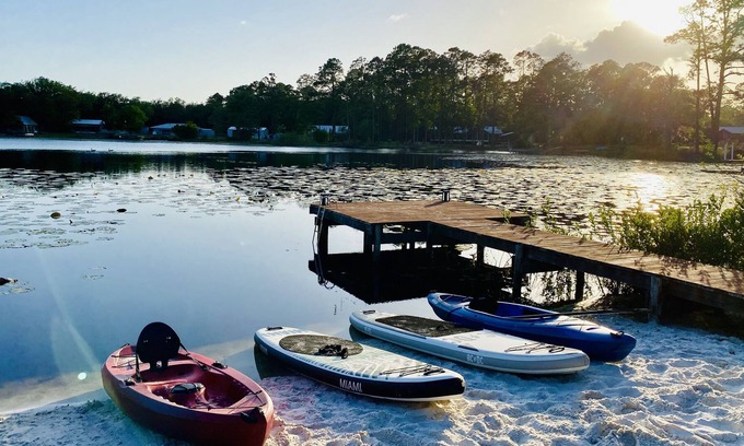Interlachen House | Special Offer!! Sand Lake Retreat! LakeFront w/Private Beach + Tiny House