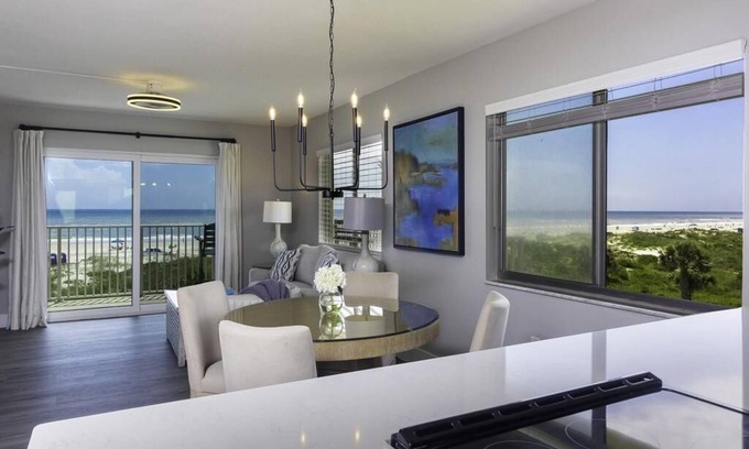 St. Augustine Beach Condo | Spectacular Direct Oceanfront Condo - Wraparound Balcony - Top Floor!