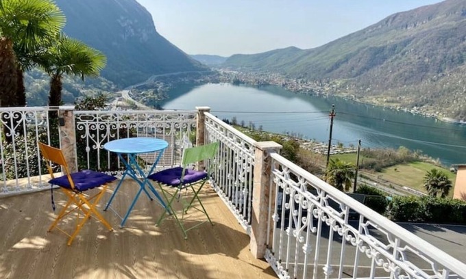 Rovio Apartment | Spectacular view on lake Lugano-one-room apartment